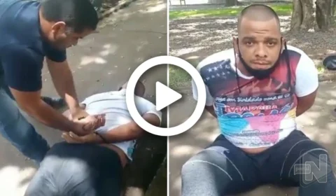 VÍDEO: confira momento da prisão de suspeito de matar venezuelana a facadas em Manaus