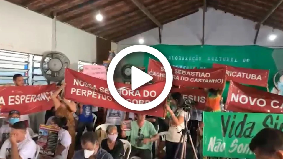 VÍDEO: militantes realizam manifestação contra construção de novo aterro sanitário em Iranduba-AM