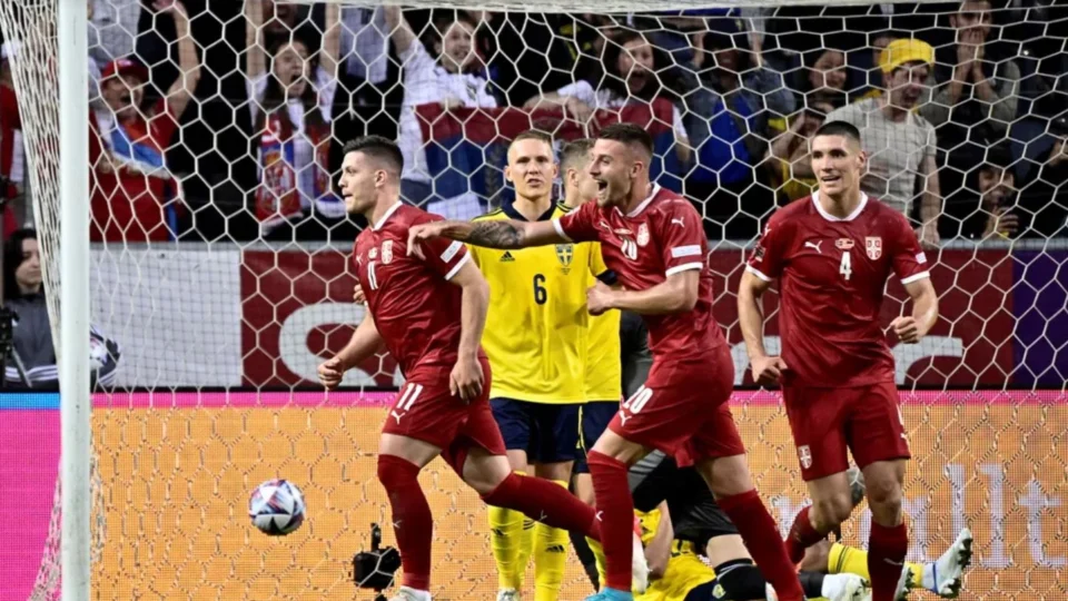 Adversária do Brasil na Copa do Mundo do Catar Sérvia vence Suécia por 1 a 0 na Liga das Nações