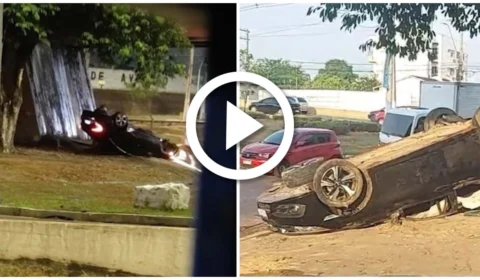 VÍDEO: três mulheres ficam feridas em acidente de trânsito na Zona Centro-Oeste de Manaus