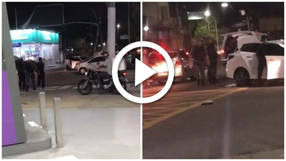 VÍDEO: trio é preso após atirar contra PMs e causar acidente na Zona Sul de Manaus