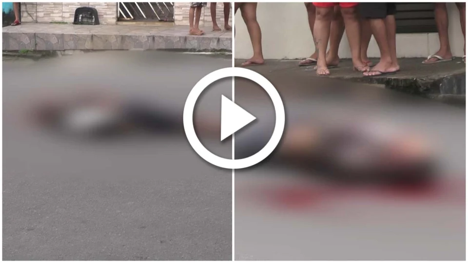 VÍDEO: pedreiro é executado a tiros, no meio da rua e implorando pela vida, no Bairro Compensa na Zona Oeste de Manaus