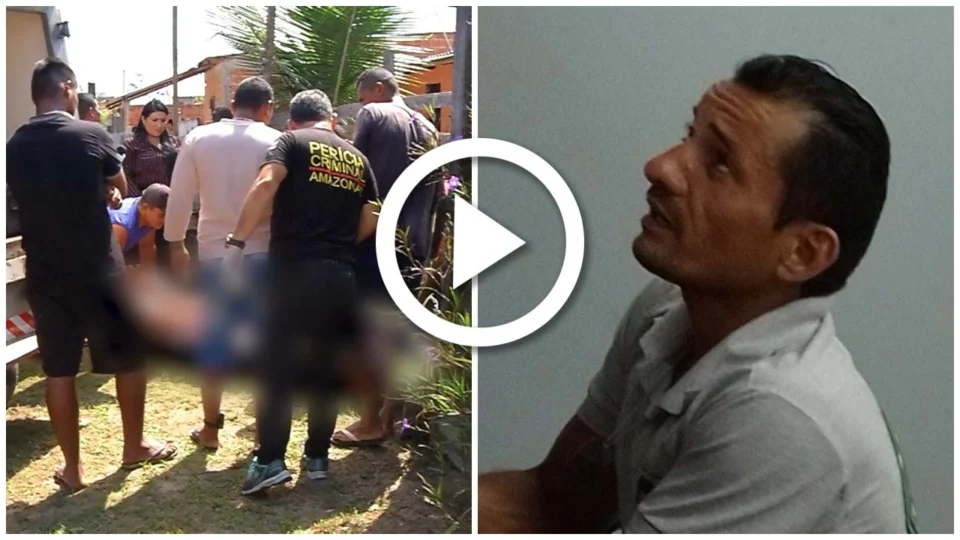 VÍDEO: suspeito de matar mãe e filho é preso em Manaus