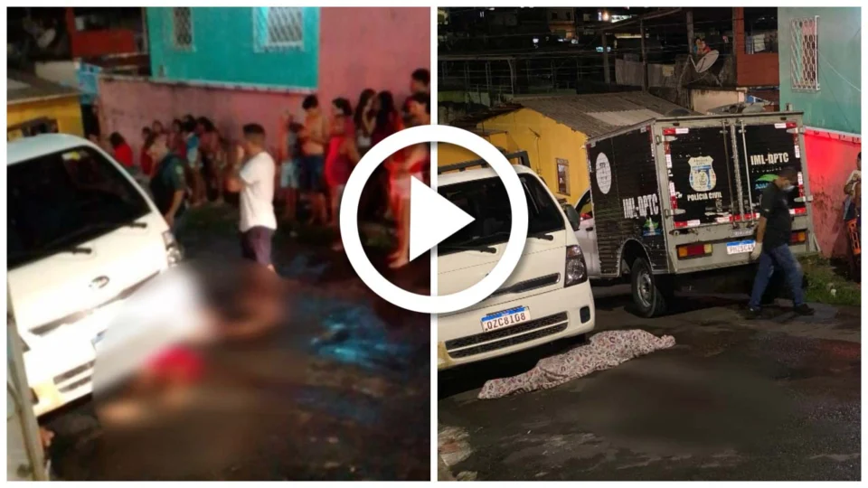 VÍDEO: homem é executado a tiros no meio da rua na Zona Oeste de Manaus