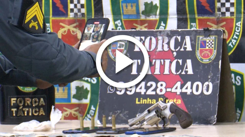 VÍDEO: polícia prende ‘segurança’ de ponto de droga na Zona Norte de Manaus