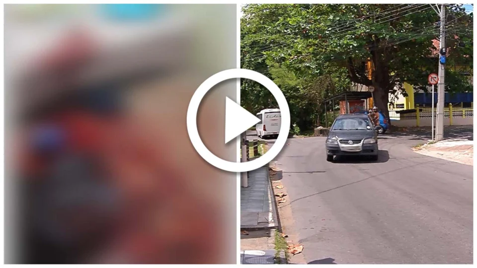 VÍDEO: casal fica ferido depois de ser baleado no Bairro Japiim, Zona Sul de Manaus
