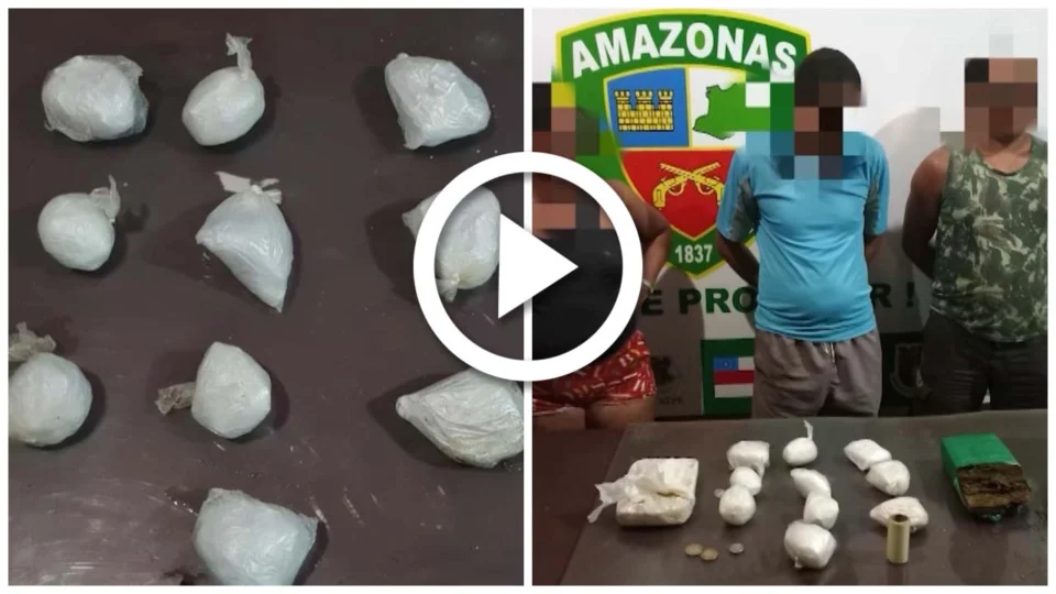 VÍDEO: trio é preso por tráfico de drogas em Eirunepé no interior do Amazonas