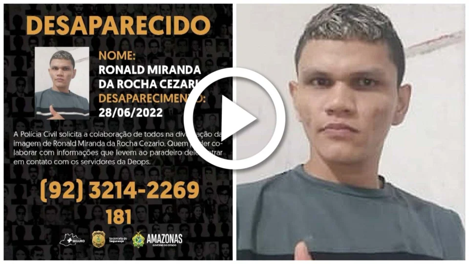 VÍDEO: jovem sai de casa e desaparece no bairro Compensa, Zona Oeste de Manaus