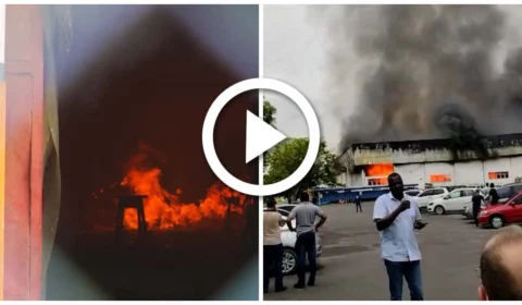 VÍDEO: incêndio destrói galpão de fábrica de embalagens na Zona Leste de Manaus