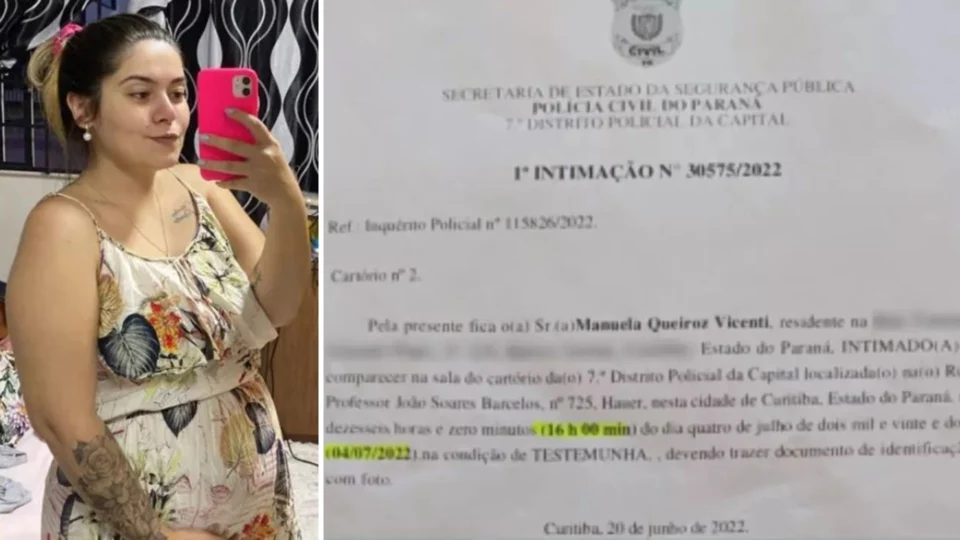 Polícia intima grávida morta há dois meses para depor sobre acidente em Curitiba