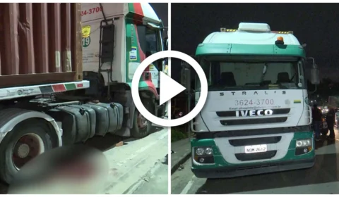 VÍDEO: mulher morre depois de ser atingida por carreta na Zona Norte de Manaus