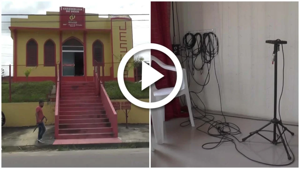 VÍDEO: suspeito furta objetos de igreja na Zona Sul de Manaus