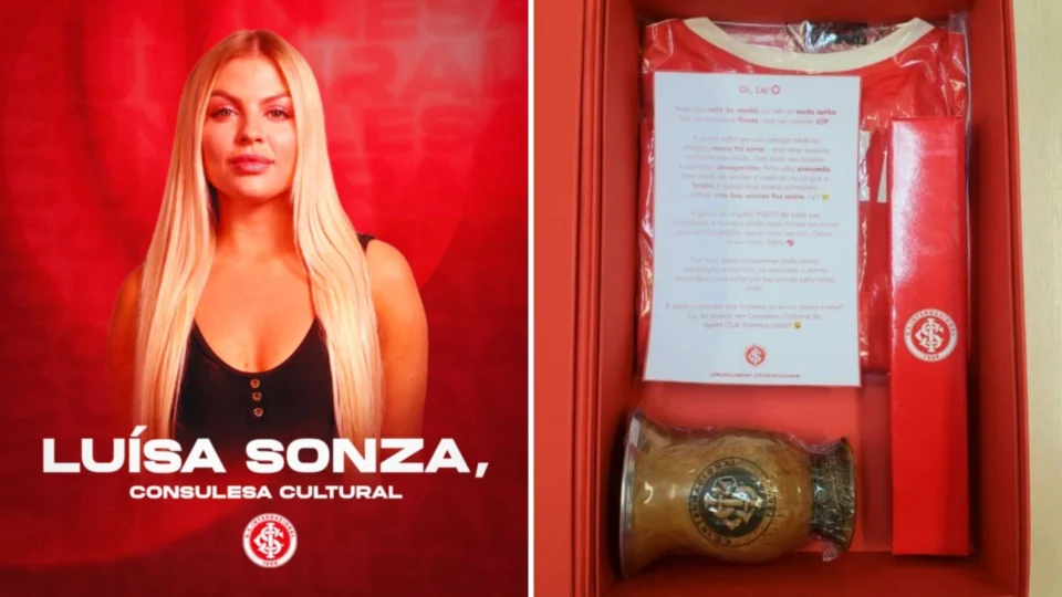 Luísa Sonza é ‘contratada’ pelo Internacional, seu time do coração, para ser Consulesa Cultural