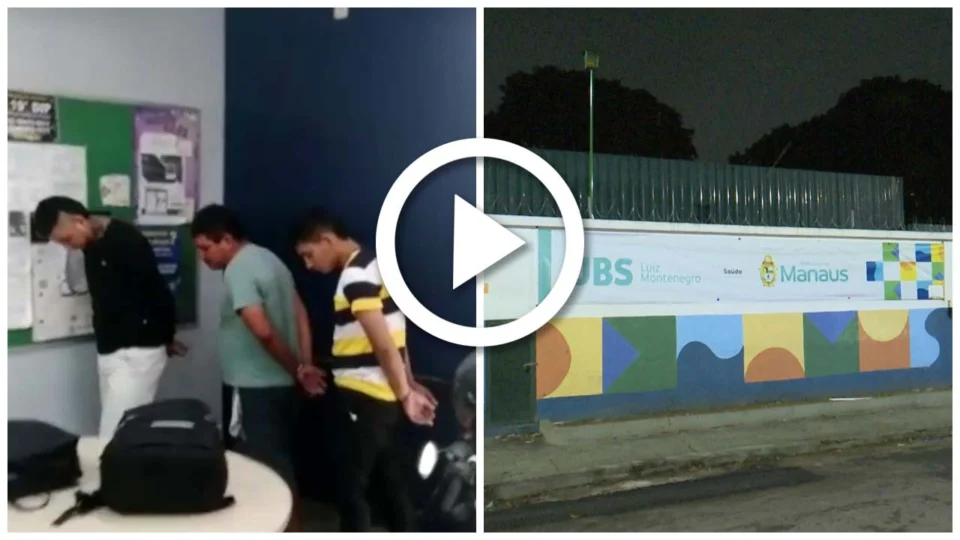 VÍDEO: suspeitos de assalto a UBS são presos na Zona Centro-Oeste de Manaus