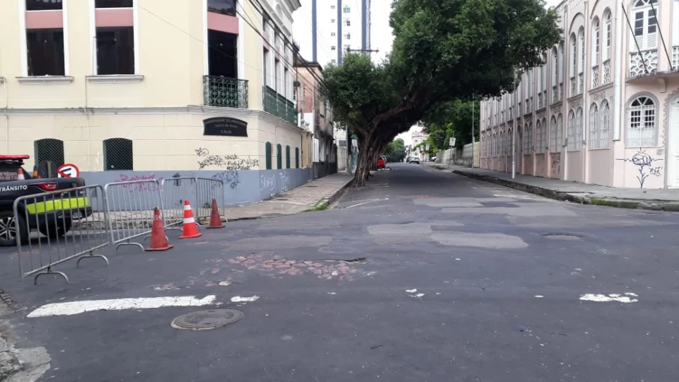 Trecho de rua no Centro de Manaus será interditado temporariamente para serviço em hospital