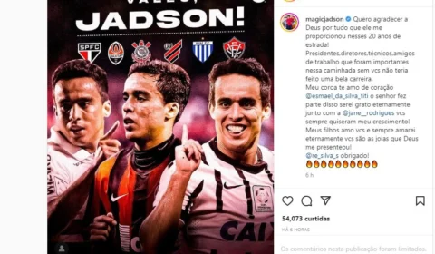 Meia Jadson anuncia aposentadoria aos 38 anos