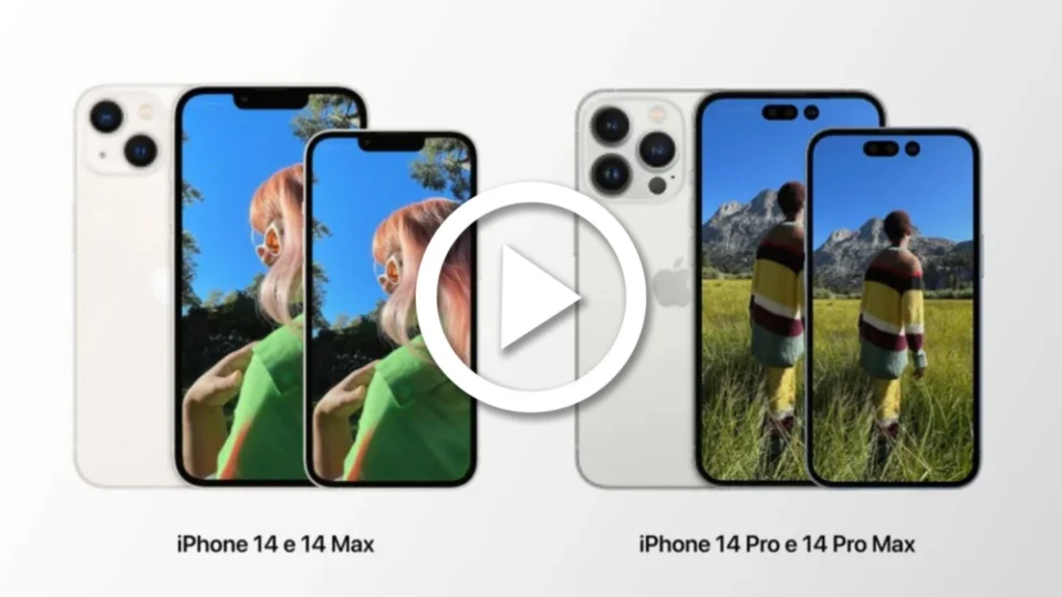 iPhone 14 Pro com novo notch é visto em propaganda supostamente da Apple