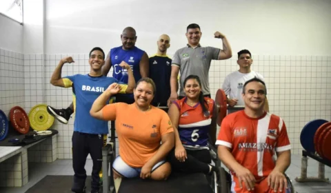 Paratletas do Amazonas participam do Brasileiro de Halterofilismo e Arremesso de Peso em São Paulo