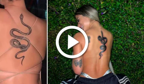 VÍDEO: influencer faz tatuagem escondida da mãe e se arrepende ao ver resultado: ‘Não foi o que pedi’
