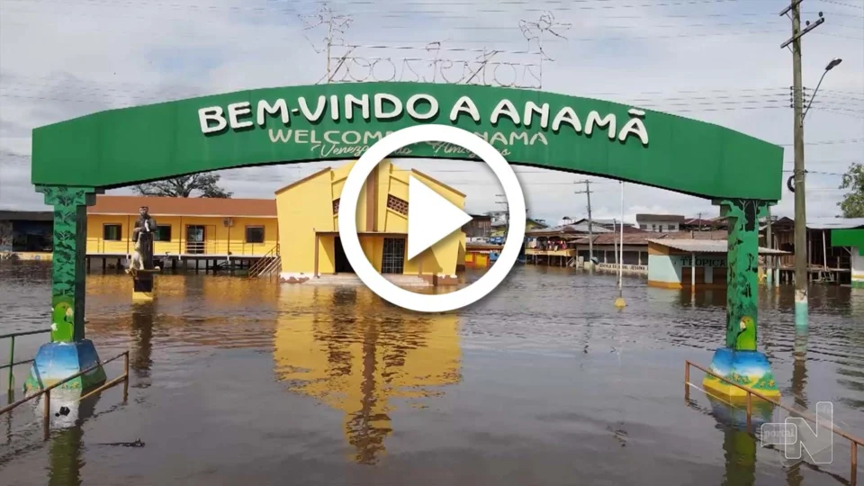 VÍDEO: cheia impacta na saúde de moradores de Anamã, interior do Amazonas