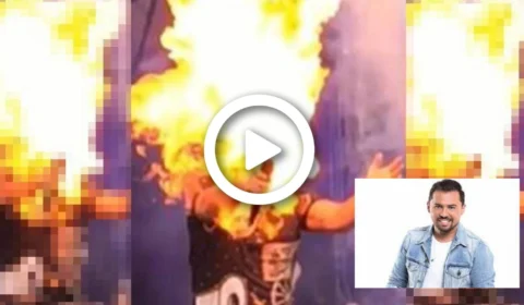 VÍDEO: chama de fogo atinge rosto Xand Avião durante show em São Paulo