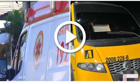 VÍDEO: passageiro é baleado durante assalto a micro-ônibus no Bairro Cidade de Deus, na Zona Norte de Manaus