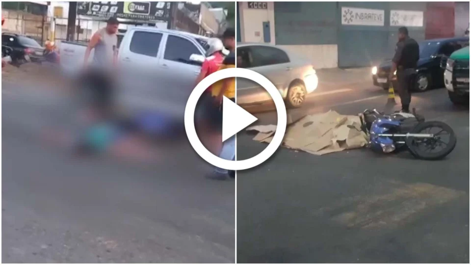 VÍDEO: motociclista morre durante acidente de trânsito na Zona Norte de Manaus