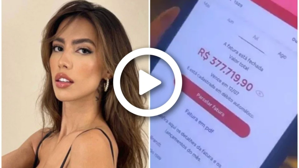 VÍDEO: influenciadora digital Gabi Brandt mostra fatura do cartão de R$ 377 mil e choca internautas