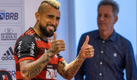 Arturo Vidal estreia pelo Flamengo e crava: ‘me falta ritmo’