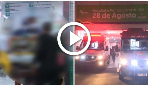 VÍDEO: homem esfaqueado que dirigiu até hospital segue internado em Manaus