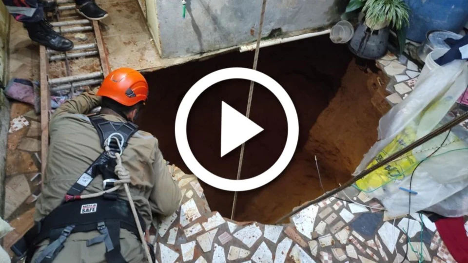 VÍDEO: Bombeiros tentam há 60 horas resgatar corpo de mulher que caiu em poço, no Ceará