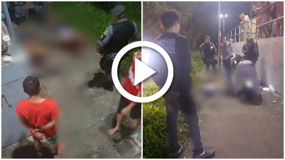 VÍDEO: dupla é executada com tiros à queima roupa na Zona Oeste de Manaus
