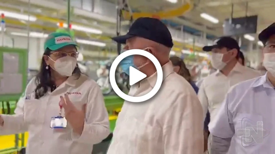 VÍDEO: Lula visita fábrica Moto Honda da Amazônia no Polo Industrial de Manaus