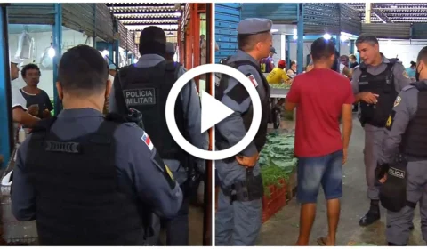 VÍDEO: feira da Manaus Moderna é alvo de ação de combate ao tráfico