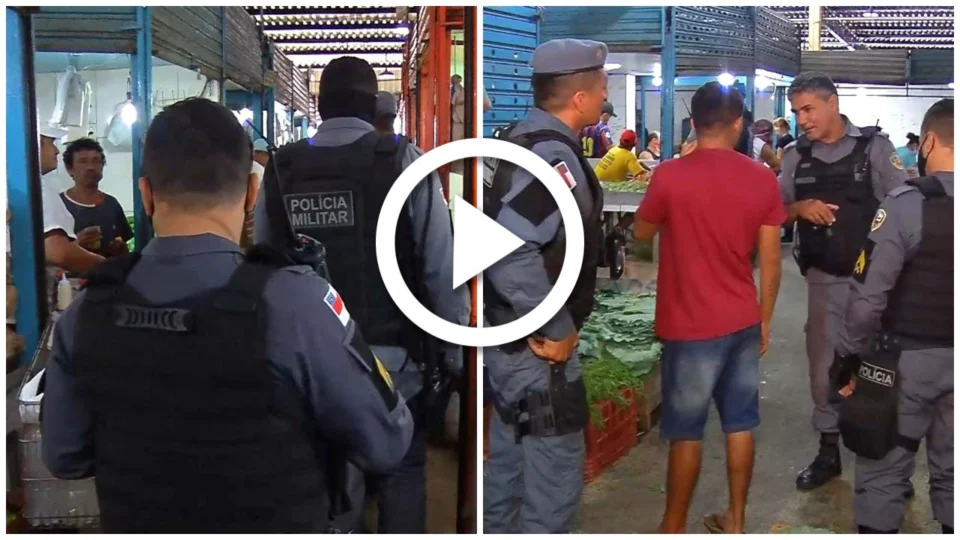 VÍDEO: feira da Manaus Moderna é alvo de ação de combate ao tráfico