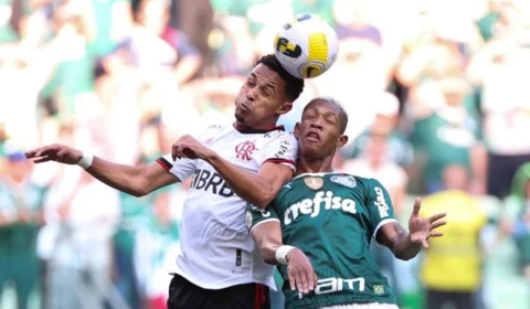 Palmeiras e Flamengo fazem jogaço mas ficam no empate de 1 a 1 pelo Brasileirão