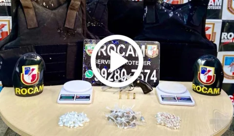 VÍDEO: policiais da Rocam prendem homem em posse de uma arma de fogo e coletes balísticos na Zona Norte de Manaus