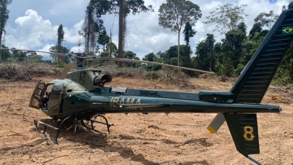 Ministério da Justiça monta base de fiscalização em Humaitá, no AM, para combater o desmatamento ilegal na Amazônia