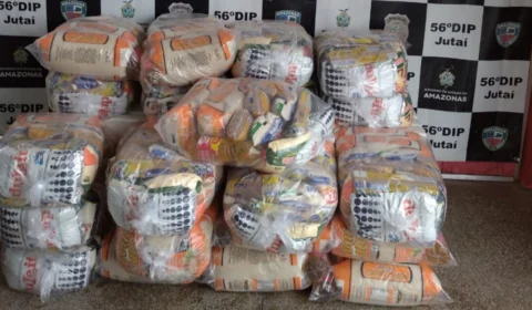Em Jutaí, no AM, polícia apreende 51 cestas básicas desviadas da Funai