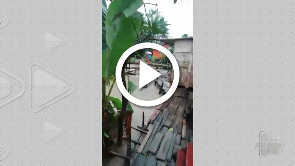 VÍDEO: adolescentes caem em igarapé e desaparecem durante chuva em Manaus
