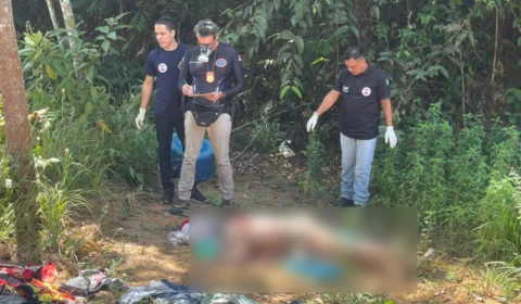 Com 34 perfurações, corpo é encontrado dentro de bacia na Ponta Negra, em Manaus