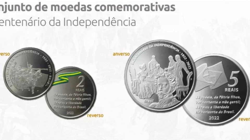 Banco Central lança moeda colorida para celebrar 200 anos da Independência do Brasil