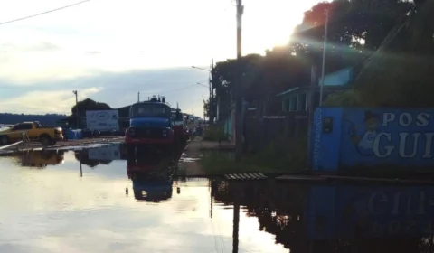 Nhamundá, no AM, decreta situação de emergência por conta da subida do Rio Amazonas