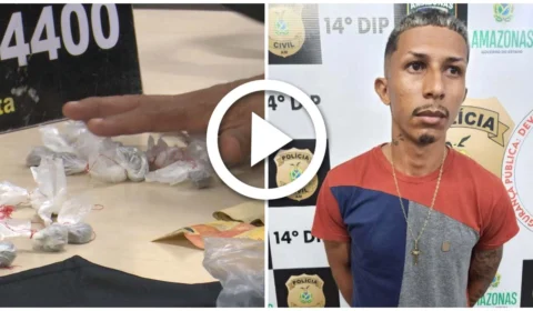 VÍDEO: réu de assassinato é flagrado vendendo drogas na Zona Leste de Manaus