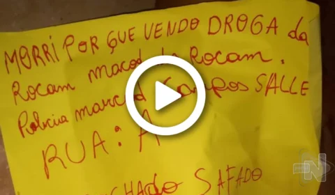 VÍDEO: corpo de homem é encontrado com recado de facção criminosa na Zona Leste de Manaus