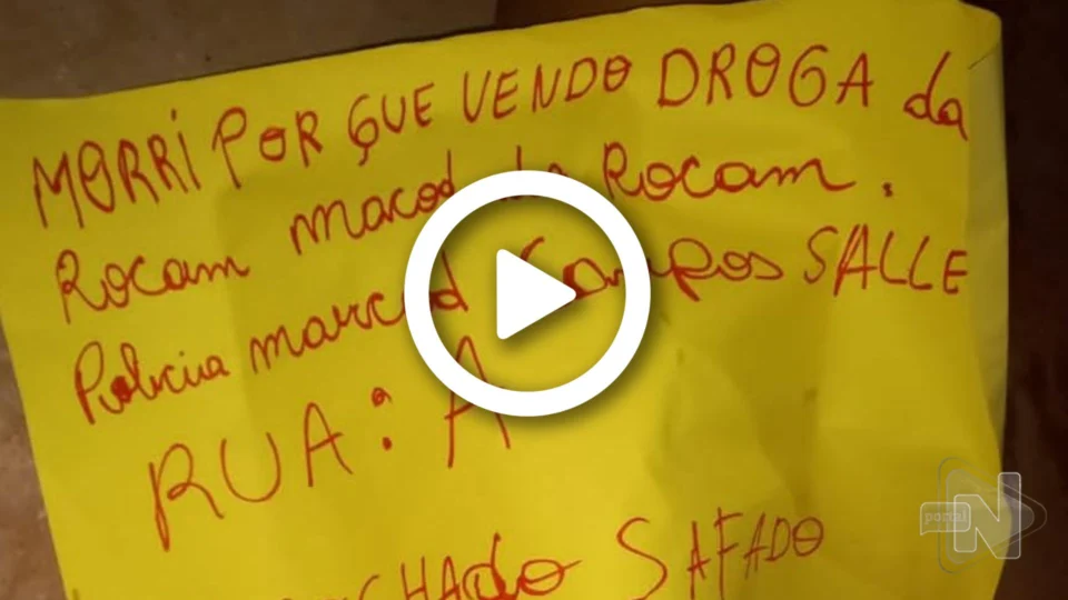VÍDEO: corpo de homem é encontrado com recado de facção criminosa na Zona Leste de Manaus