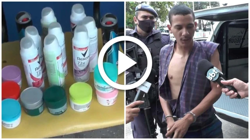 VÍDEO: homem é preso por furto de desodorantes na Zona Norte Manaus