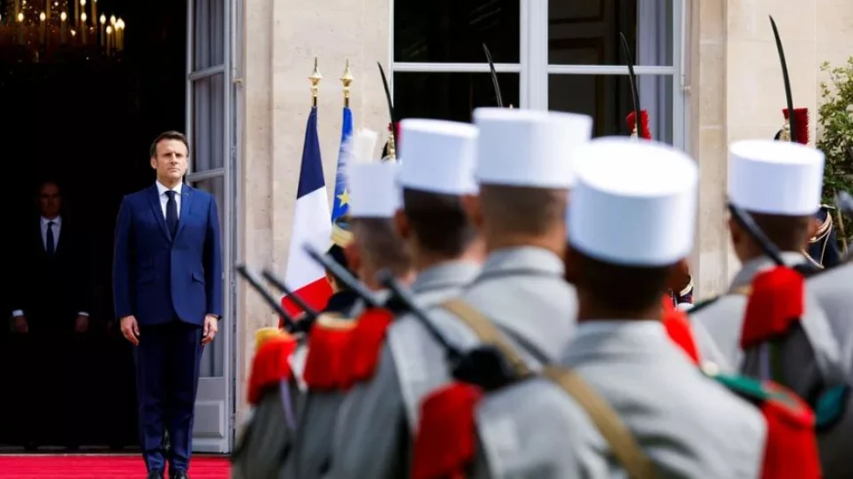 Presidente da França Macron toma posse para segundo mandato