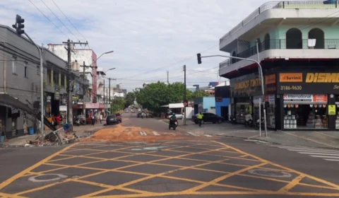 Trecho da Av. Leonardo Malcher com Rua Major Gabriel é liberado no Centro de Manaus