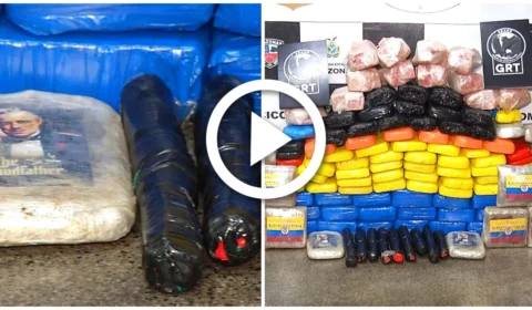VÍDEO: mais de 100kg de drogas são apreendidas em embarcação no porto de Manaus